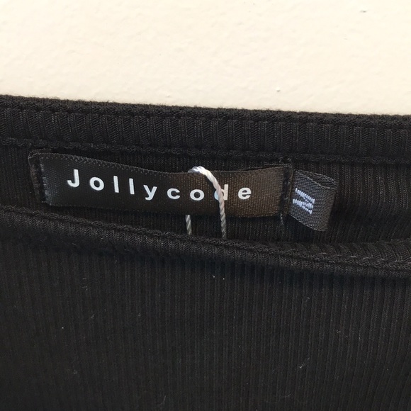 NWT Jollycode top with sheer sleeves, size med - Picture 3 of 10